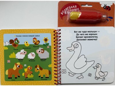 Водная раскраска Росмэн С весёлыми заданиями Мамы и малыши 1-00471634_4