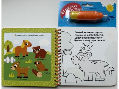 Водная раскраска Росмэн С весёлыми заданиями Животные 1-00471637_5