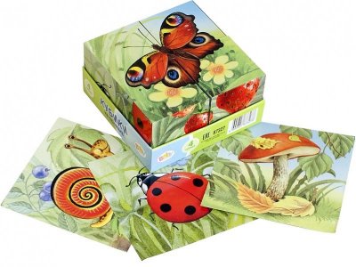 Кубики Step Puzzle На полянке 4 кубика 1-00473211_2