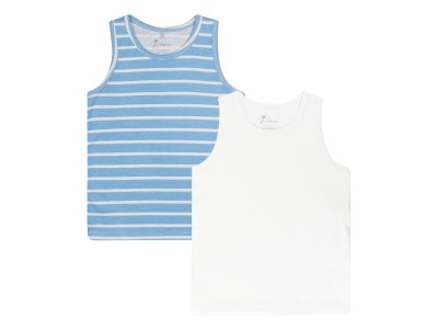 Набор маек 2 шт. Palloncino Twinkle Star белый/голубой 100460201