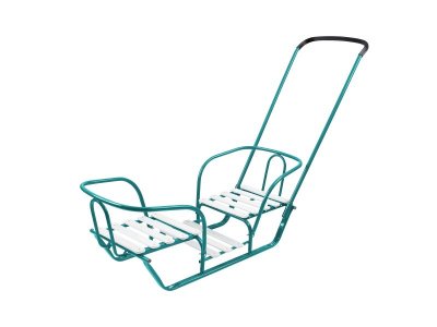 Санки Nika Kids Санки-двойняшки аквамарин 100468646