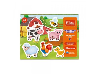 Магнитная игра El’BascoKids Животные фермы 1-00473583_2
