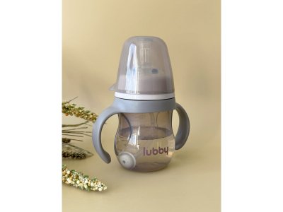 Поильник-непроливайка Lubby с сил. трубочкой, с ручк. и грузиком, PP,  с 6+ мес, 180 мл 1-00474028_5