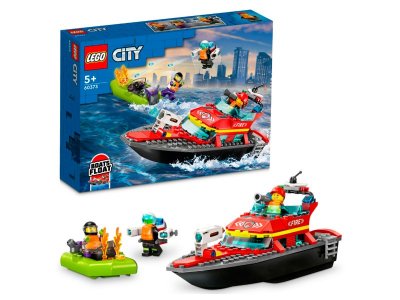 Конструктор LEGO City Пожарная спасательная лодка 60373 1-00393734_7