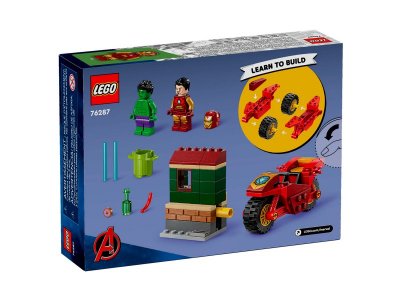 Конструктор LEGO Super Heroes Железный человек на мотоцикле и Халк 76287 1-00440696_8