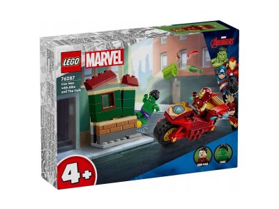 Конструктор LEGO Super Heroes Железный человек на мотоцикле и Халк 76287 1-00440696_9