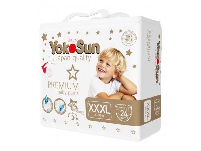 Подгузники-трусики YokoSun Premium XXXL 20-30 кг, 24 шт 1-00474046_6