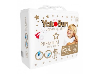 Подгузники-трусики YokoSun Premium XXXL 20-30 кг, 24 шт 1-00474046_9
