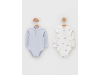 Боди Crockid 2 шт светло-серый5 100474204