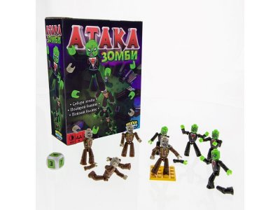 Настольная игра Атака Зомби разноцветный 100474089