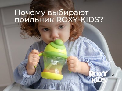 Поильник-непроливайка с трубочкой Roxy-Kids, 200 мл 1-00369654_10