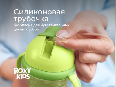 Поильник-непроливайка с трубочкой Roxy-Kids, 200 мл 1-00369654_17