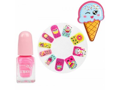 Набор детской косметики Lukky Нэйл-Дизайн Yummy Cupcake лак для ногтей peel-off, 10 патчей для ногте 1-00474367_5