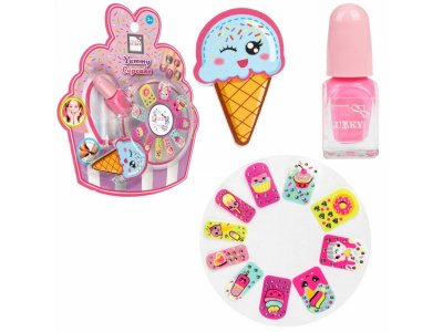 Набор детской косметики Lukky Нэйл-Дизайн Yummy Cupcake лак для ногтей peel-off, 10 патчей для ногте 100474367