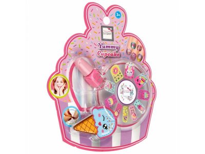 Набор детской косметики Lukky Нэйл-Дизайн Yummy Cupcake лак для ногтей peel-off, 10 патчей для ногте 1-00474367_6