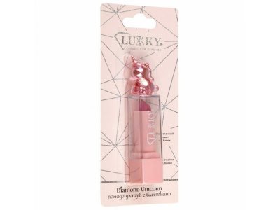 Помада для губ Lukky Diamond Unicorn с блестками с ароматом клубники 3,4 г 1-00474376_2