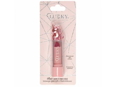 Помада для губ Lukky Diamond Unicorn с блестками с ароматом клубники 3,4 г 1-00474376_3