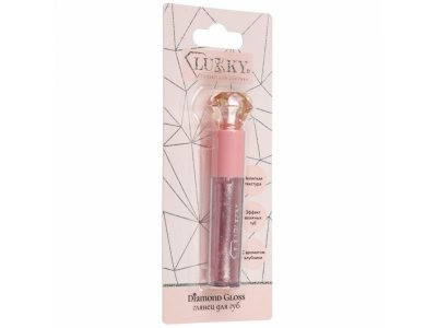 Глянец для губ Lukky Diamond Gloss сверкающий с ароматом клубники 3,5 мл 1-00474377_2