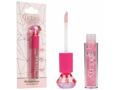 Глянец для губ Lukky Diamond Gloss сияющий с ароматом вишни 3,5 мл вишневый 100474378