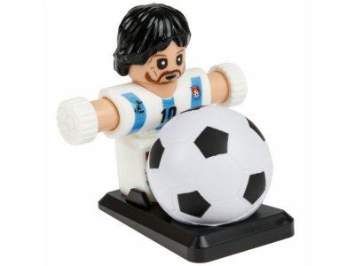 Набор игровой 1Toy Фиджетбол: Легенды футбола, 2 футболиста Аргенитина - Мексика с мячом и подставко 1-00474393_2