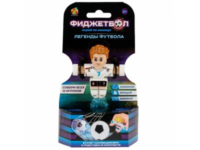 Игрушка 1Toy Фиджетбол: Легенды футбола серия 1 Футболист с мячом и подставкой 1-00474388_11