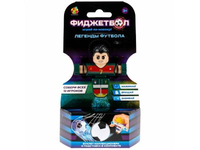 Игрушка 1Toy Фиджетбол: Легенды футбола серия 2 Футболист с мячом и подставкой 1-00474389_3