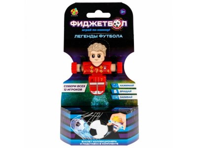 Игрушка 1Toy Фиджетбол: Легенды футбола серия 2 Футболист с мячом и подставкой 1-00474389_10