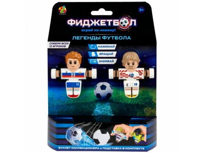 Набор игровой 1Toy Фиджетбол: Легенды футбола, 2 футболиста Россия - Хорватия с мячом и подставкой 1-00474391_8