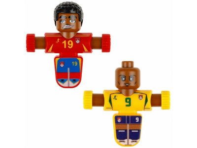 Набор игровой 1Toy Фиджетбол: Легенды футбола, 2 футболиста Бразилия - Испания с мячом и подставкой 1-00474392_5