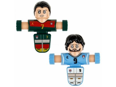 Набор игровой 1Toy Фиджетбол: Легенды футбола, 2 футболиста Португалия - Уругвай с мячом и подставко 1-00474394_8