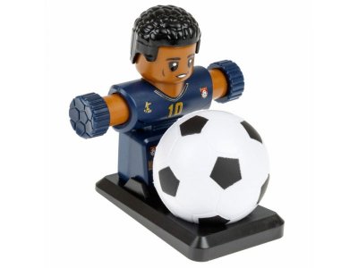 Набор игровой 1Toy Фиджетбол: Легенды футбола, 2 футболиста Франция - Бельгия с мячом и подставкой 1-00474395_2