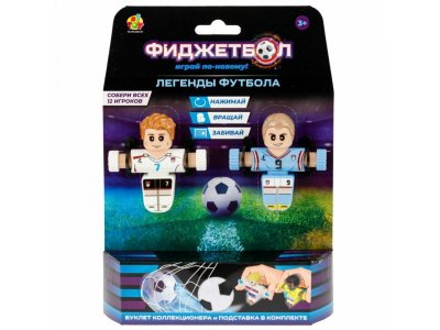 Набор игровой 1Toy Фиджетбол: Легенды футбола, 2 футболиста Англия - Норвегия с мячом и подставкой 1-00474396_9