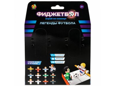 Набор игровой 1Toy Фиджетбол: Легенды футбола, 2 футболиста Англия - Норвегия с мячом и подставкой 1-00474396_8