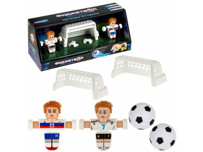Набор игровой 1Toy Фиджетбол: Легенды футбола Матч Россия - Англия, 2 футболиста, 2 ворот, мяч, 2 по в ассорт. 100474397