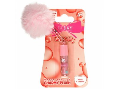 Блеск для губ Lukky Charmy Plush голографический с ароматом ягодного десерта, брелок 1 мл 1-00474403_3