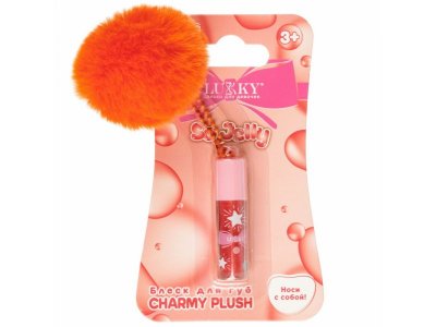 Блеск для губ Lukky Charmy Plush голографический с ароматом ягодного десерта, брелок 1 мл 1-00474404_3