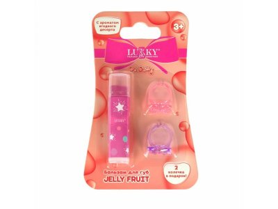 Бальзам для губ Lukky Jelly Fruit Ягодный десерт 2 колечка 3,4 г 1-00474411_2