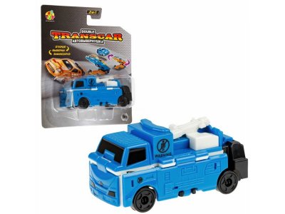 Игрушка 1toy Transcar Double: Эвакуатор - Бетономешалка, 8 см 100474414