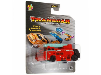 Игрушка 1toy Transcar Double: Автофургон - Автокран, 8 см 1-00474415_2