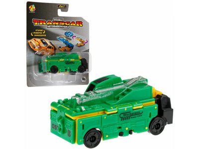 Игрушка 1toy Transcar Double: Автоплатформа - Дорожные работы, 8 см 100474417