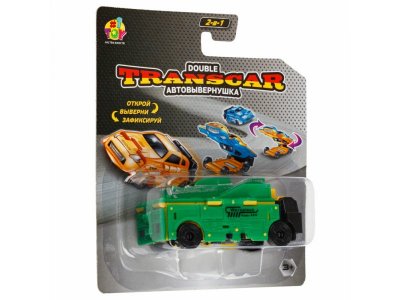 Игрушка 1toy Transcar Double: Автоплатформа - Дорожные работы, 8 см 1-00474417_2