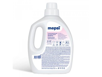 Гель для стирки Mepsi гипоаллергенный без запаха Sensitive, 2 л 1-00475045_2
