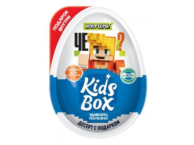 Десерт с подарком Kids Box Крафтеры Юни, Тумка, Владус и Леня, Фиксплей 20 г 1-00475269_3