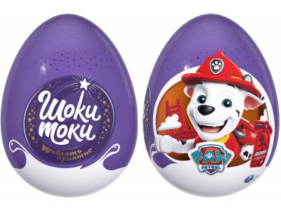 Яйцо шоколадное с игрушкой Шоки Токи Щенячий Патруль 20 г в ассорт. 100475270