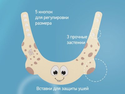 Козырек Roxy-Kids для мытья головы, Желтый жирафик 1-00303370_4