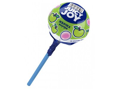 Карамель на палочке Конфитрейд Juicy Joy с жевательной резинкой 17 г 1-00475279_2