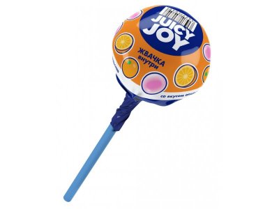 Карамель на палочке Конфитрейд Juicy Joy с жевательной резинкой 17 г 1-00475279_5
