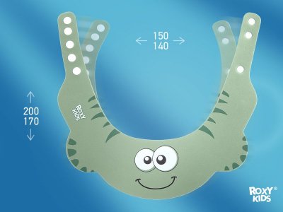 Козырек Roxy-Kids для мытья головы, Зеленая ящерка 1-00198785_14