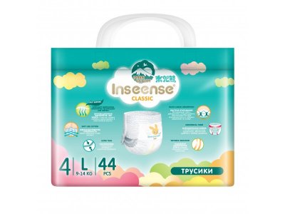 Трусики-подгузники Inseense Classic L (9-14 кг) 44 шт 1-00474440_2