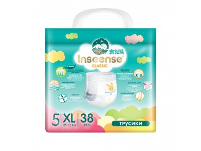 Трусики-подгузники Inseense Classic XL (12-17 кг) 38 шт 1-00474441_2